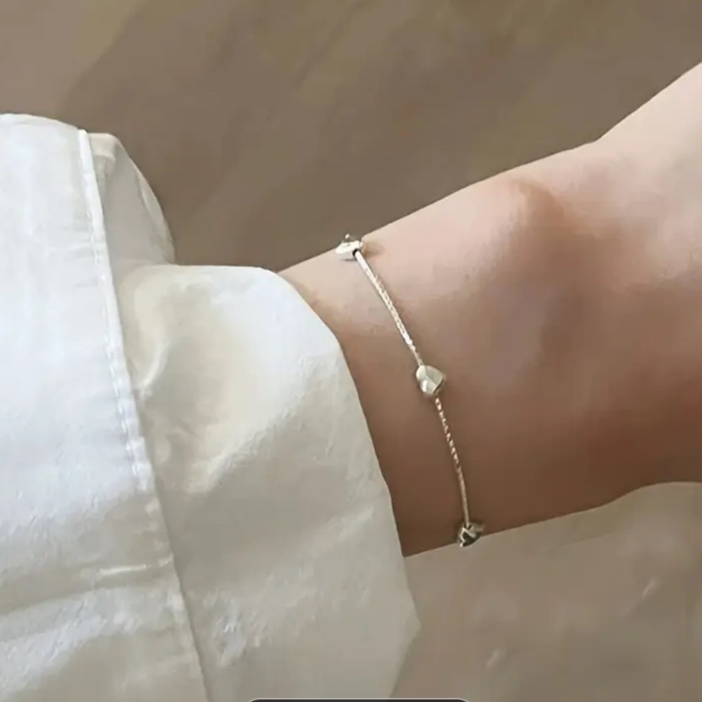 Sterling Silver | Heart Bracelet
